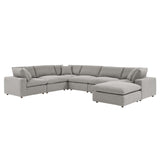 Commix Down Filled Overstuffed Boucle 7-Piece Sectional Sofa by Modway