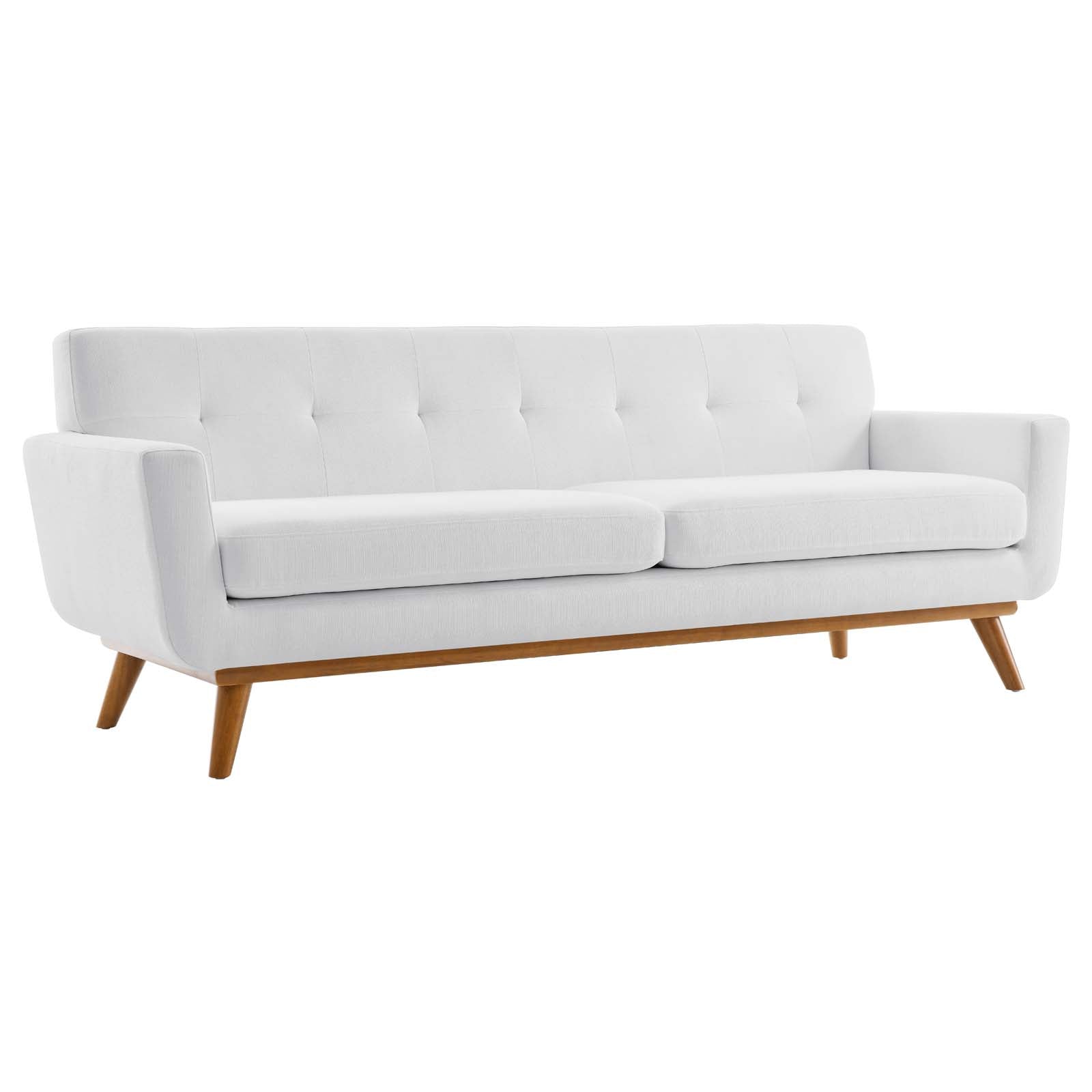 Avendale Linen Blend Sofa – Made in the USA With Bench Seat Cushion — Lexmod