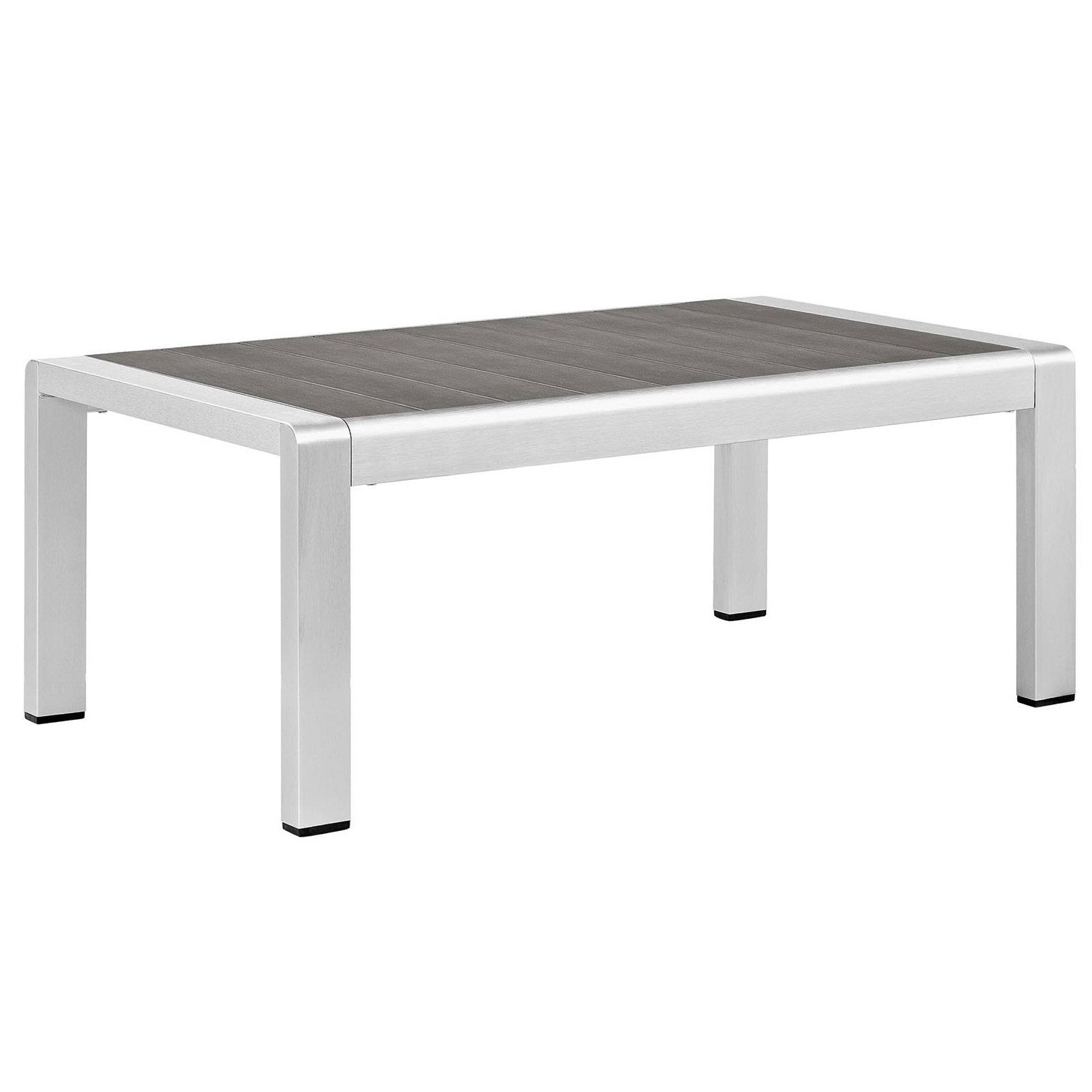 Shore 5 Piece Outdoor Aluminum Sectional Sofa Set by Modway — Lexmod