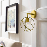 Perimeter Brass Wall Sconce Light Fixture by Modway