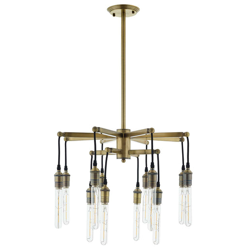 Resolve Antique Brass Ceiling Light Pendant Chandelier by Modway