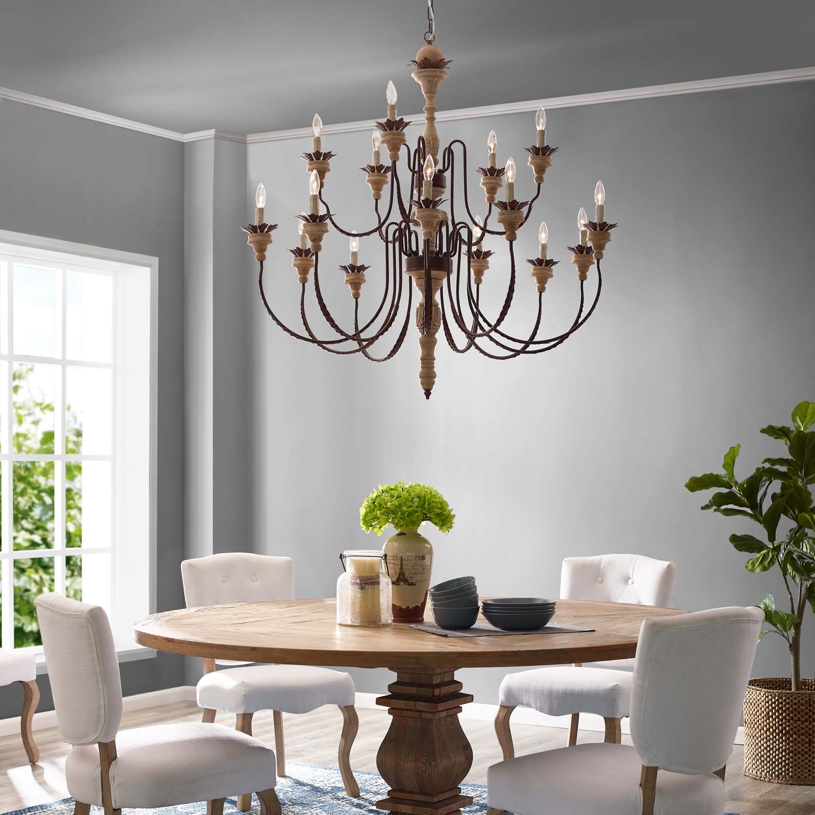 Nobility Pendant Light Ceiling Candelabra Chandelier by Modway