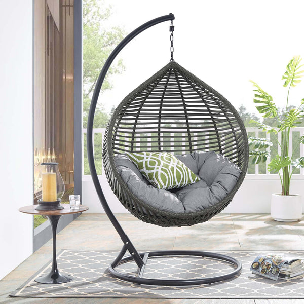 Garner Teardrop Outdoor Patio Swing Chair by Modway Lexmod