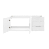 White / 48" Double or Single Sink