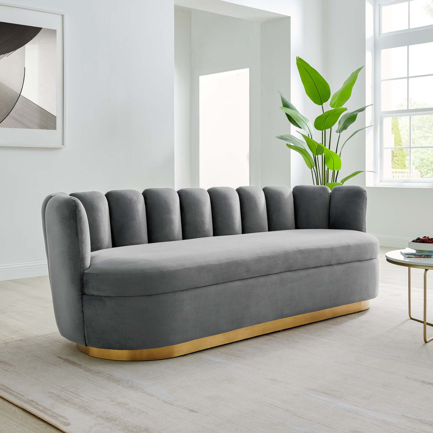 Victoria Gray Sofa - Thumbnail 3
