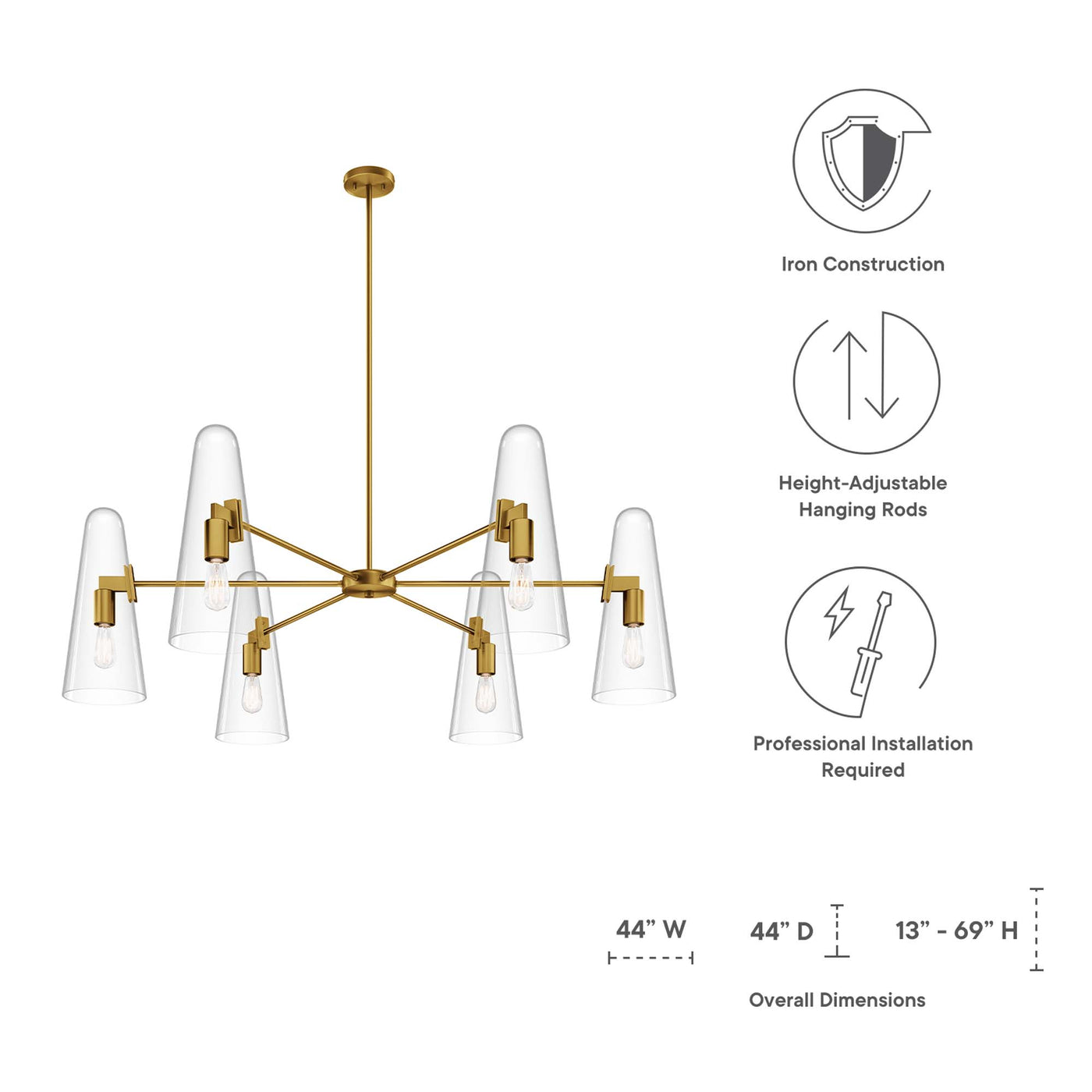 Clear Satin Brass