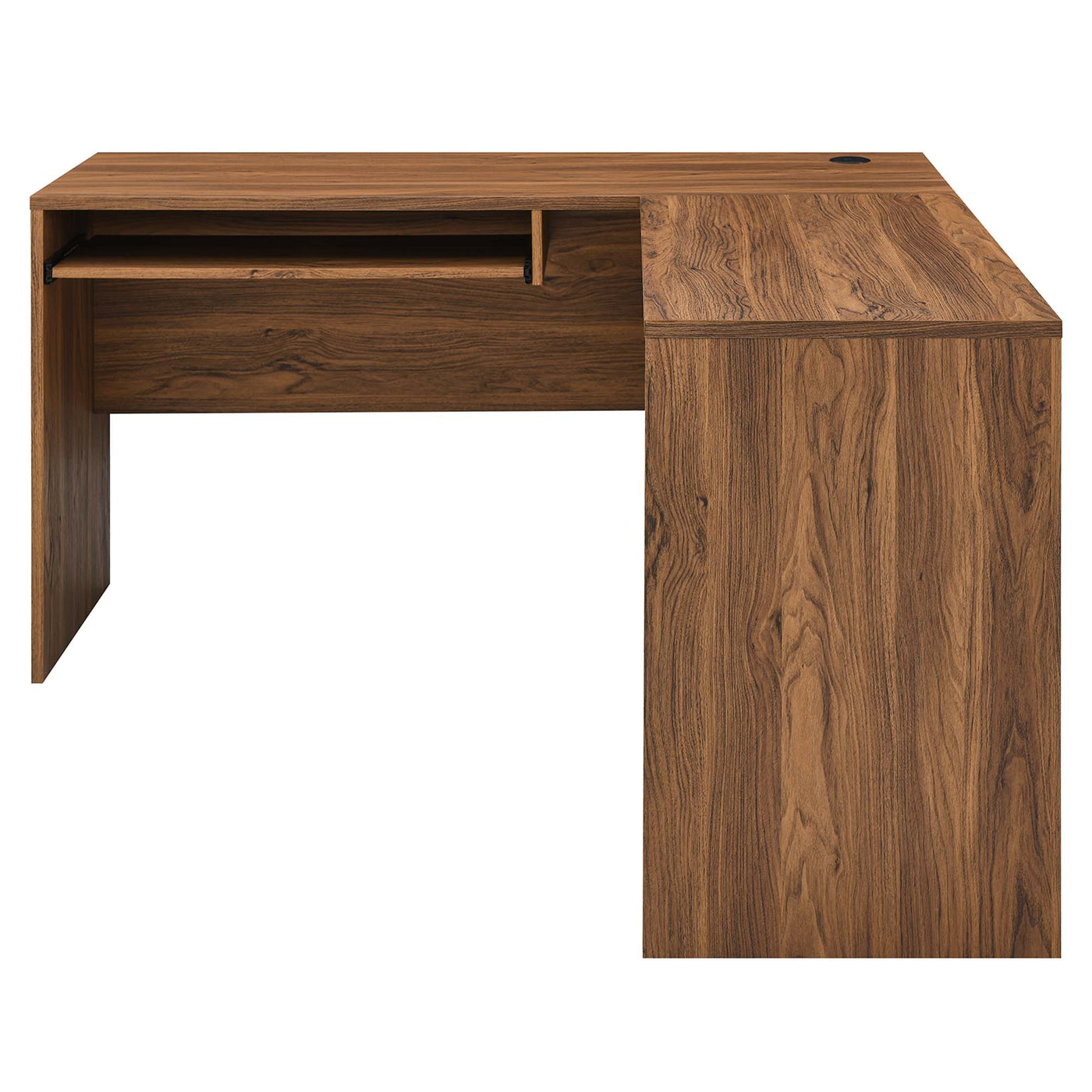 Venture L-Shaped Wood Office Desk - Thumbnail 2