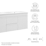 White White / 48" Double