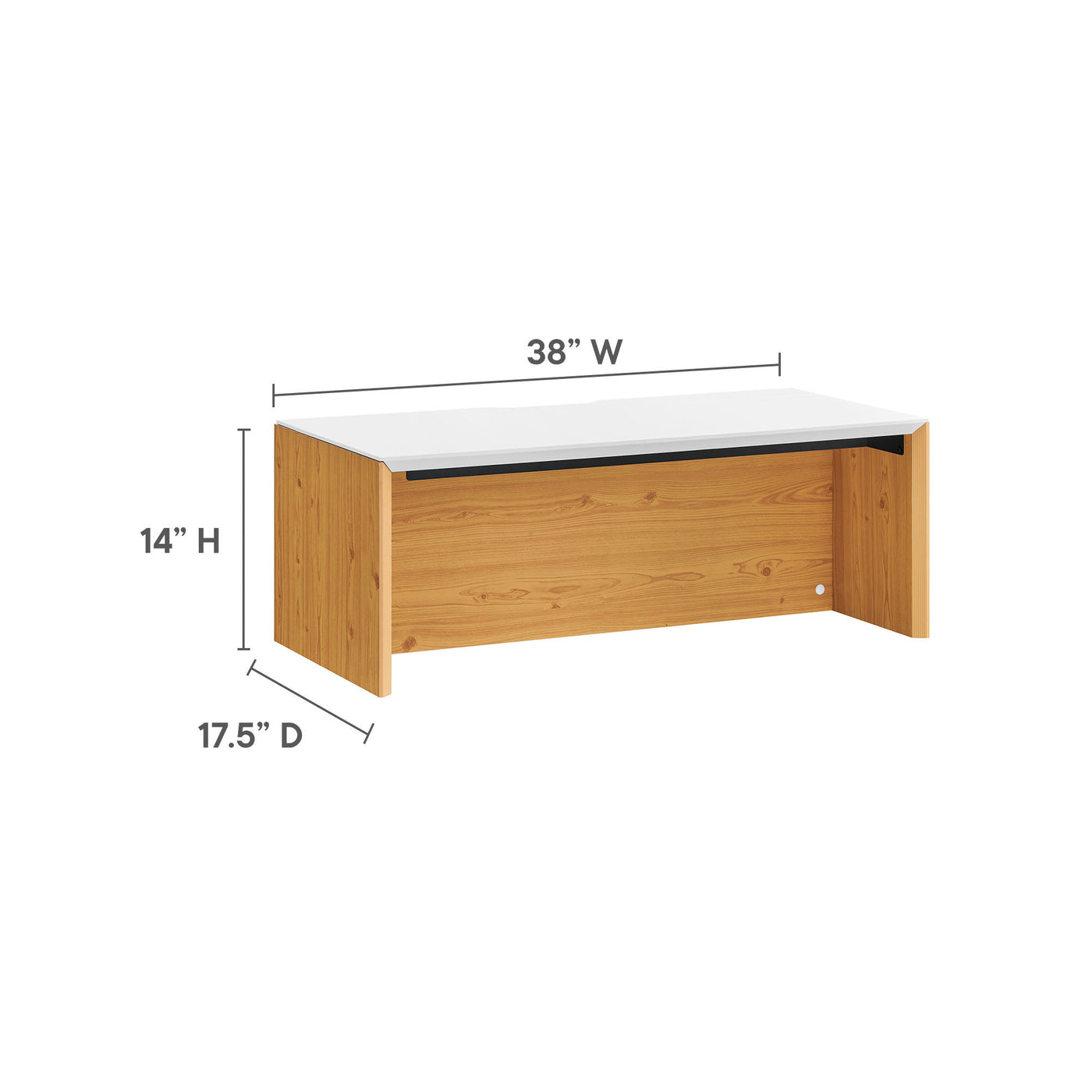 Kinetic 38" Wall-Mount Office Desk by Modway