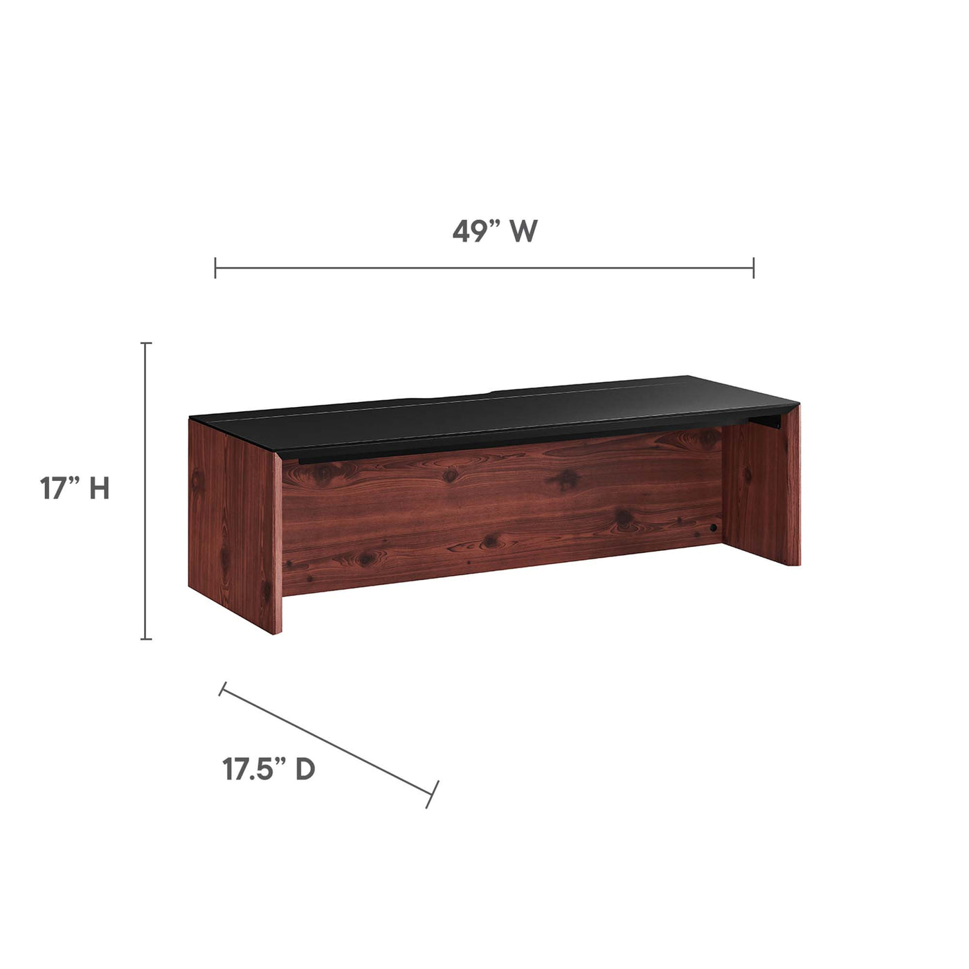 Kinetic 49" Wall-Mount Office Desk by Modway