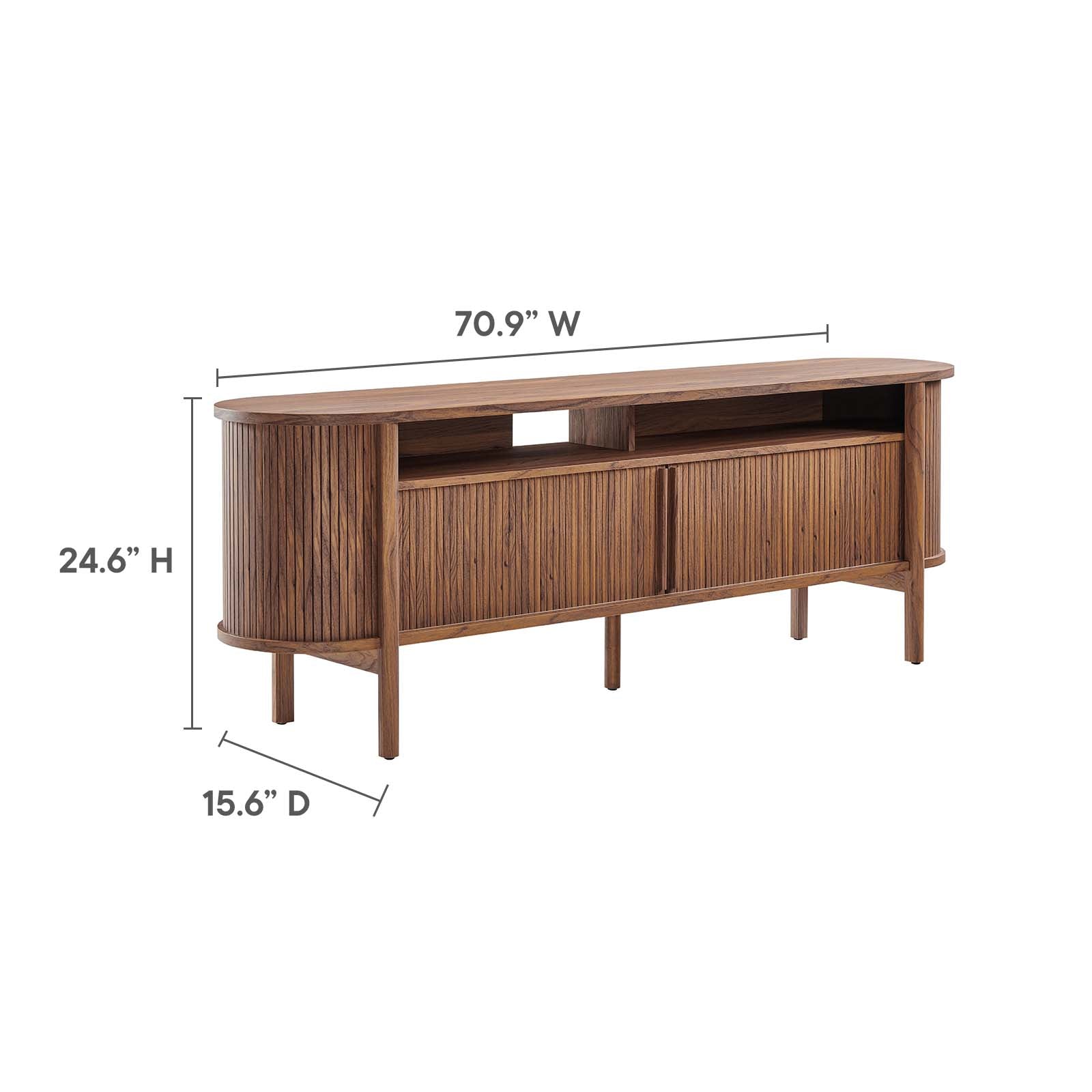 Modway Scope Collection EEI-3439-WAL-GRY 71 TV Stand • Price »