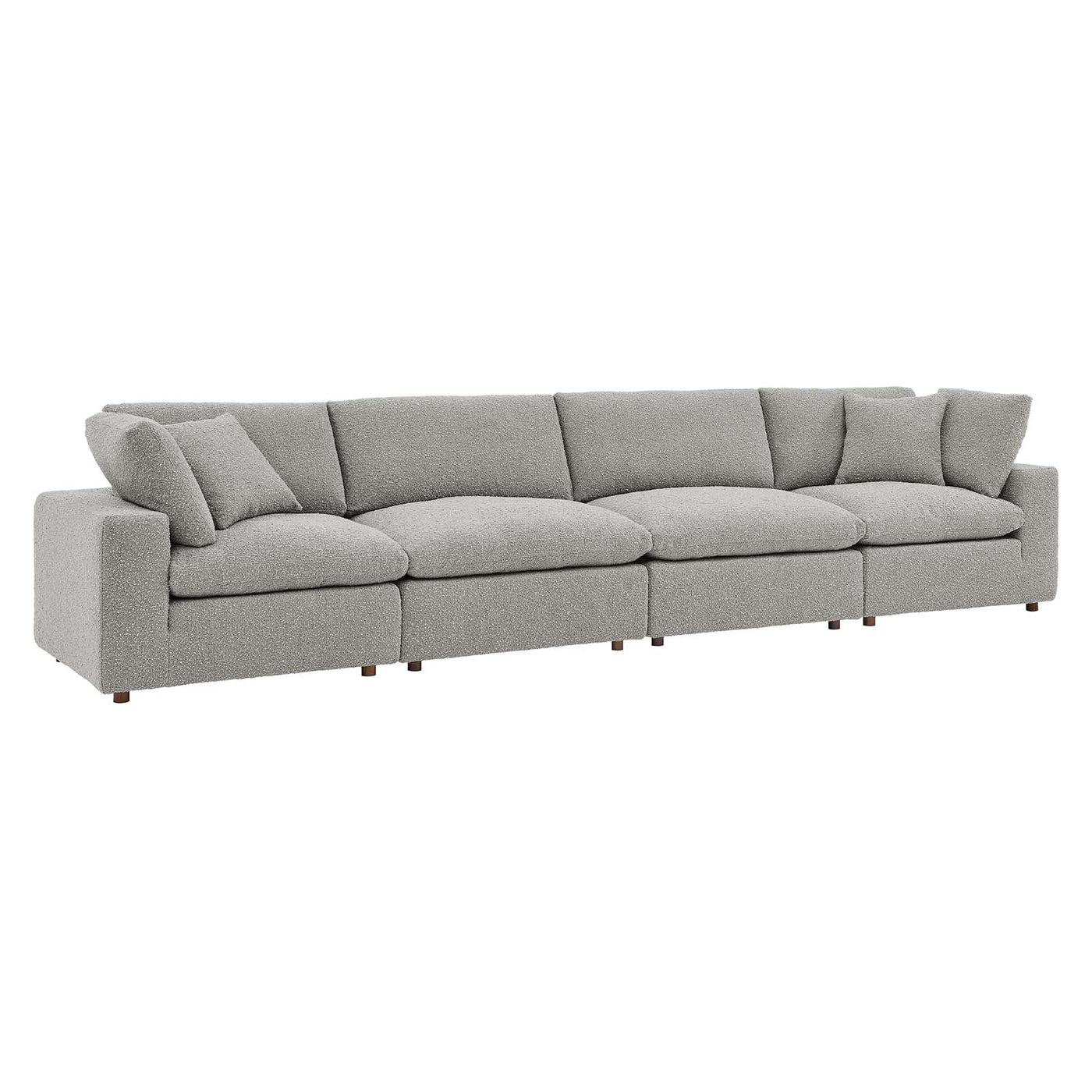 Commix Down Filled Overstuffed Boucle Fabric 4-Seater Sofa by Modway