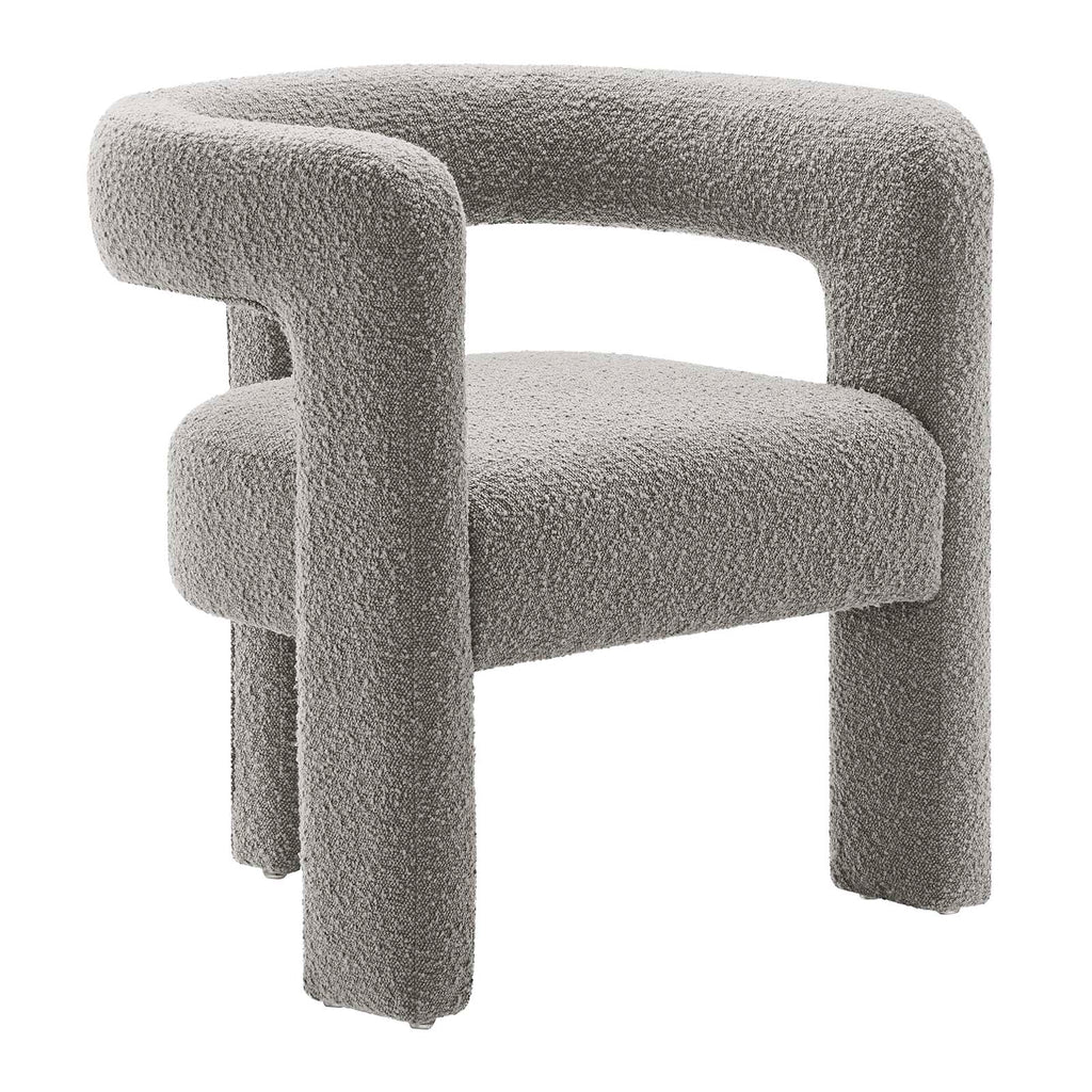 Kayla Boucle Upholstered Armchair — Lexmod