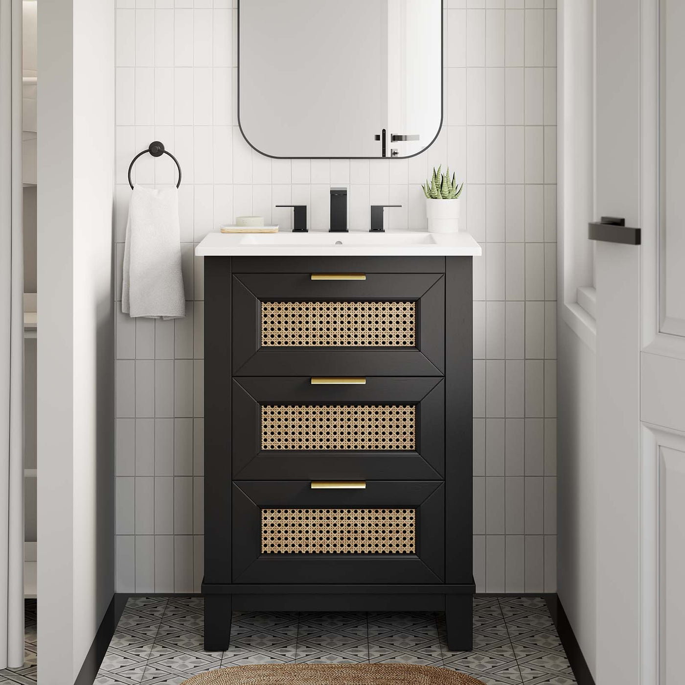 Solid Wood Bathroom Cabinets