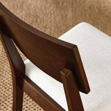 Walnut Heathered Weave Ivory