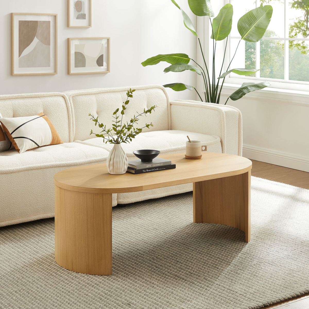 Aspect Oval Wood Coffee Table by Modway — Lexmod