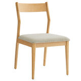 Natural Heathered Weave Beige / Side Chairs