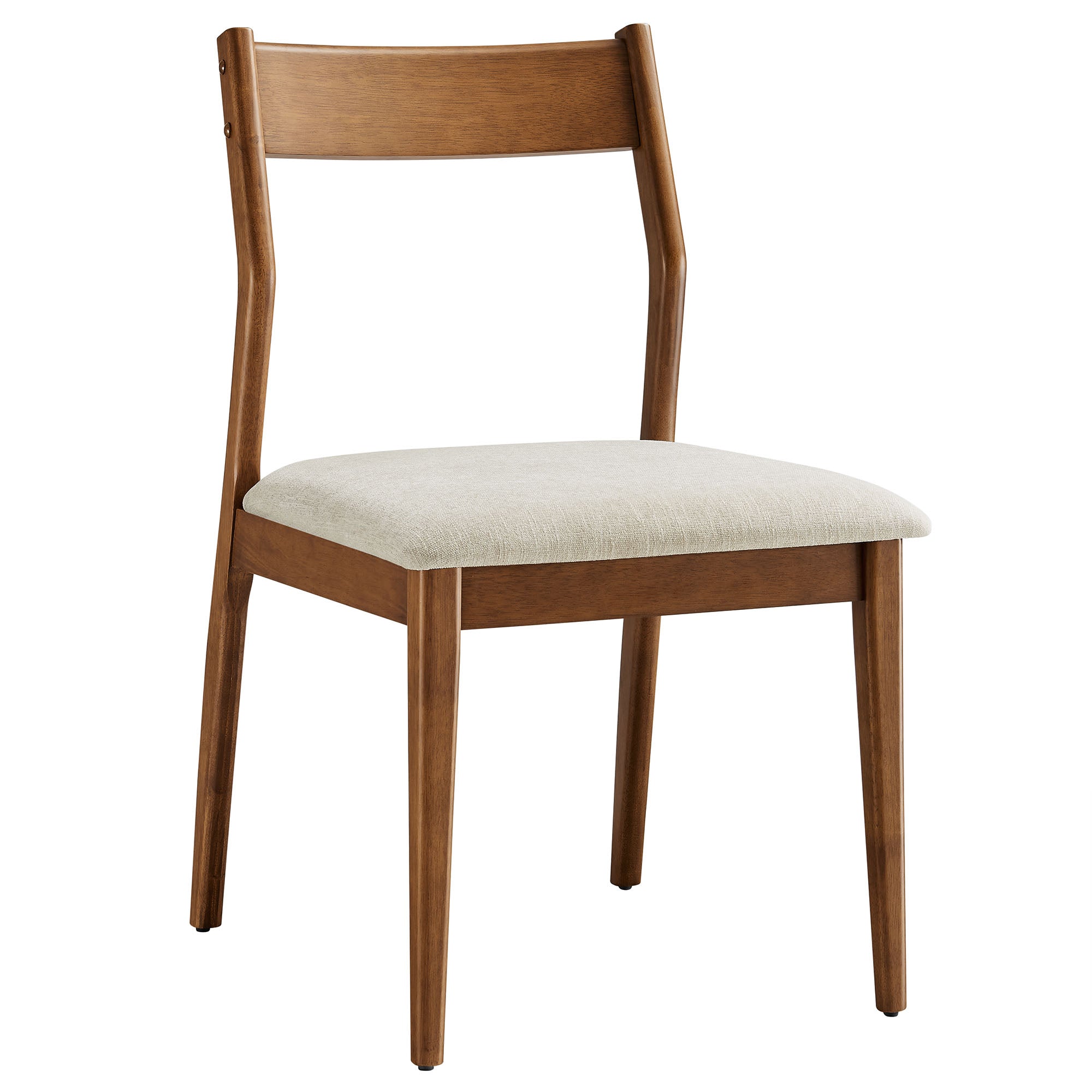 Walnut Heathered Weave Beige / Side Chairs