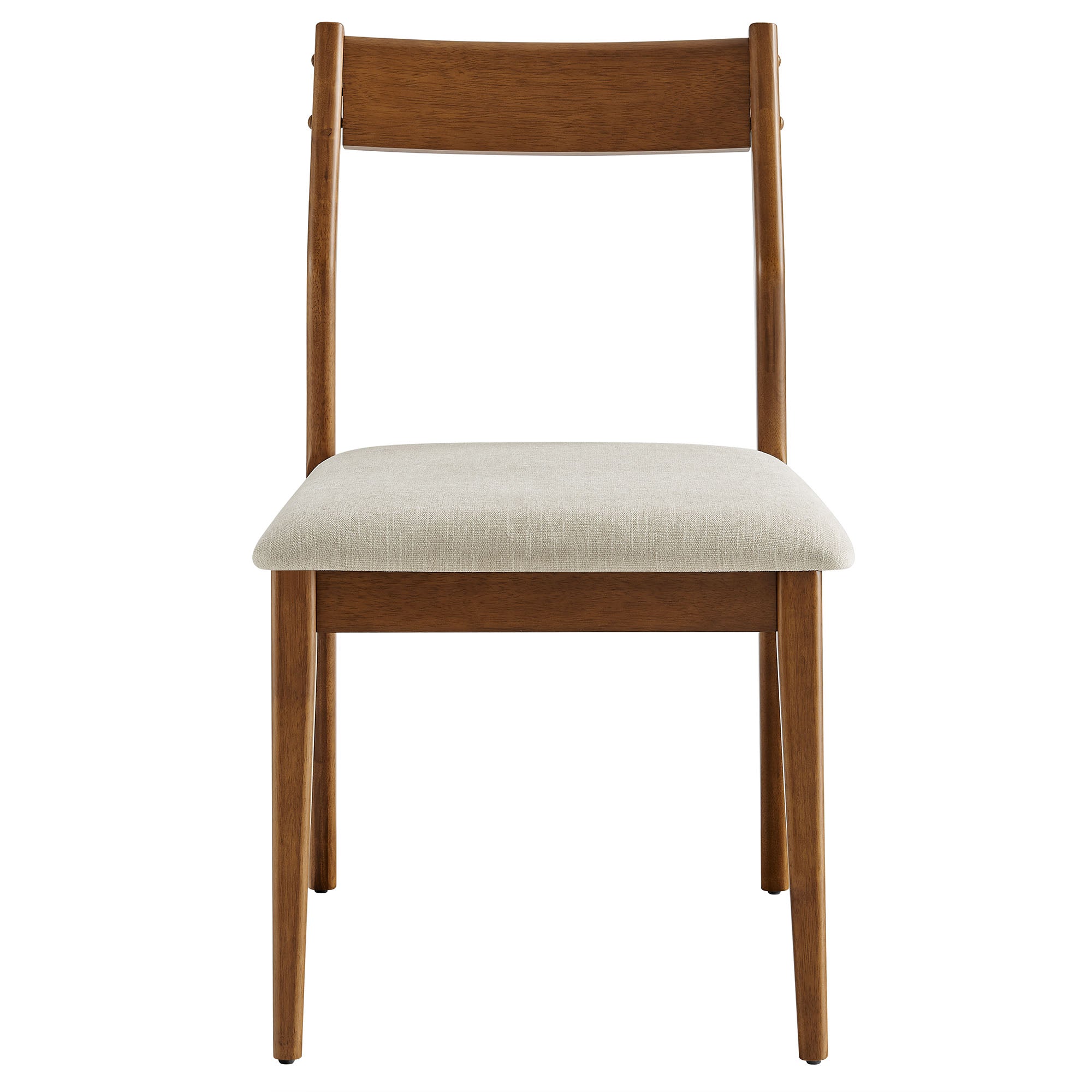 Walnut Heathered Weave Beige / Armchairs