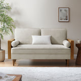 Walnut Heathered Weave Ivory