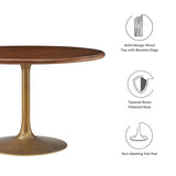 Solid Wood / Brass Walnut