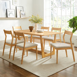 Natural Heathered Weave Beige / Side Chairs