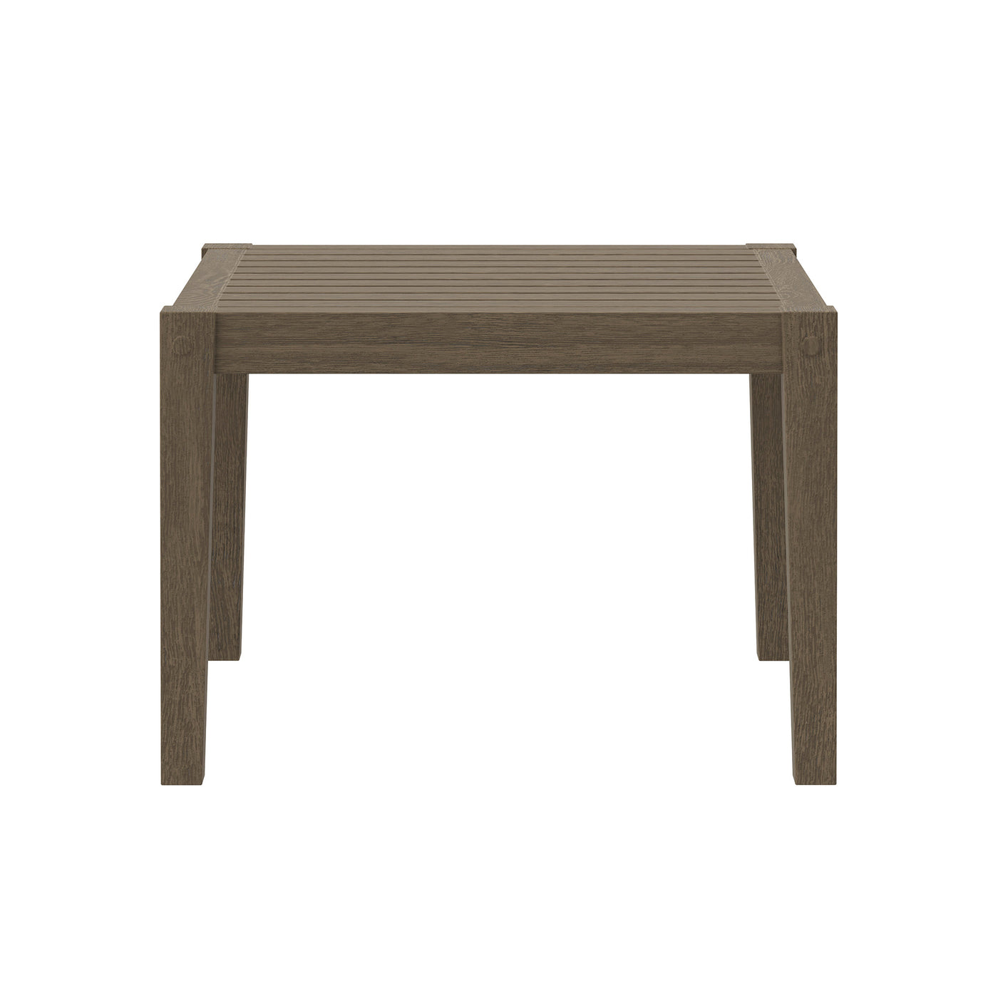 Northlake Square Outdoor Patio Teak Side Table - Thumbnail 3