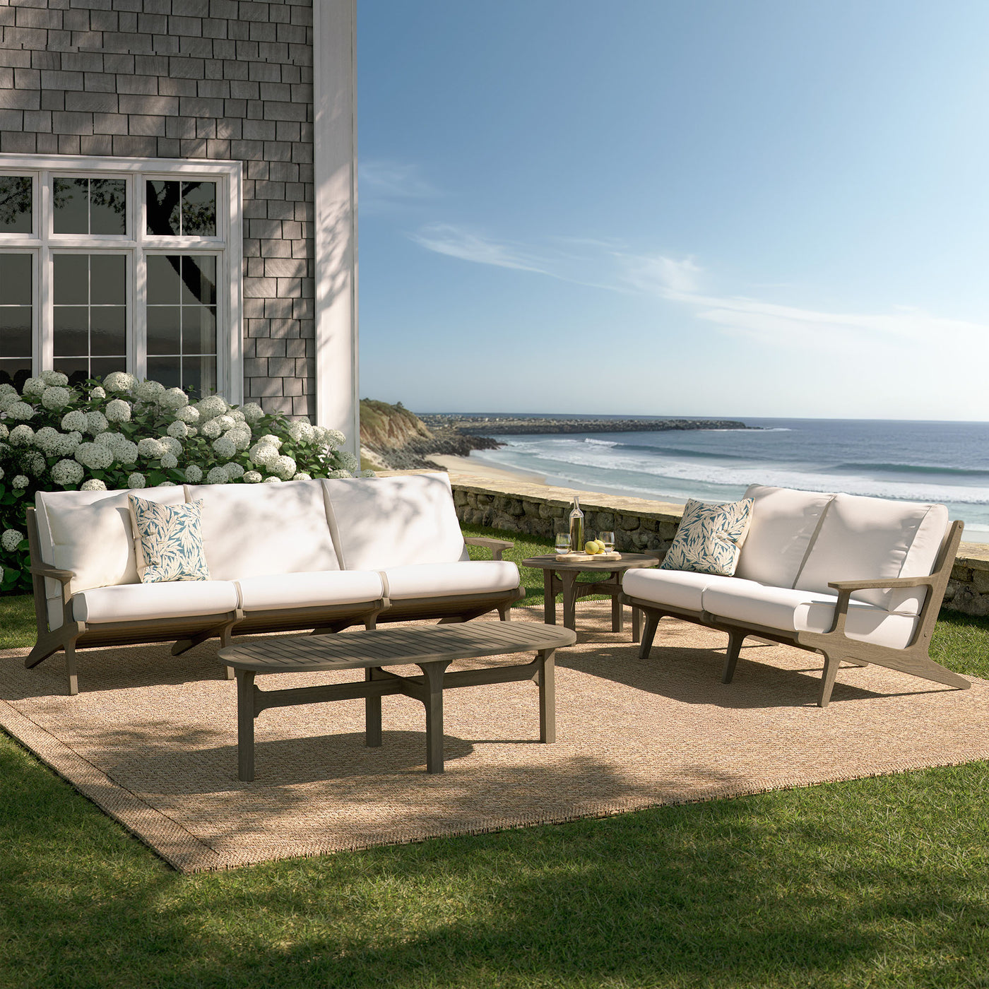 Modway Saratoga Teak Wood Furniture Set - Thumbnail 4