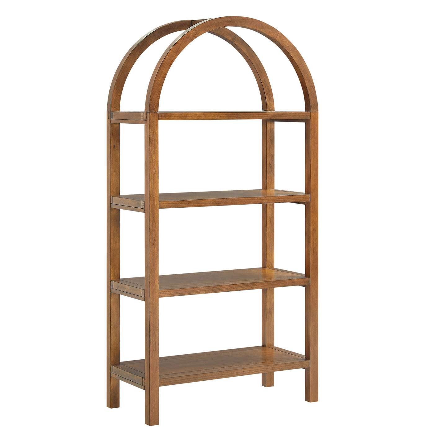 Vexley 60 Inch Arched Bookshelf