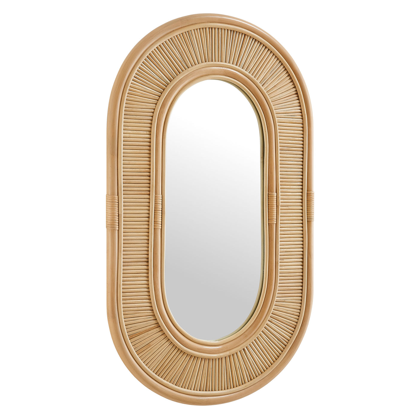 Modway Sovana Oval Rattan Wall Mirror - Thumbnail 2