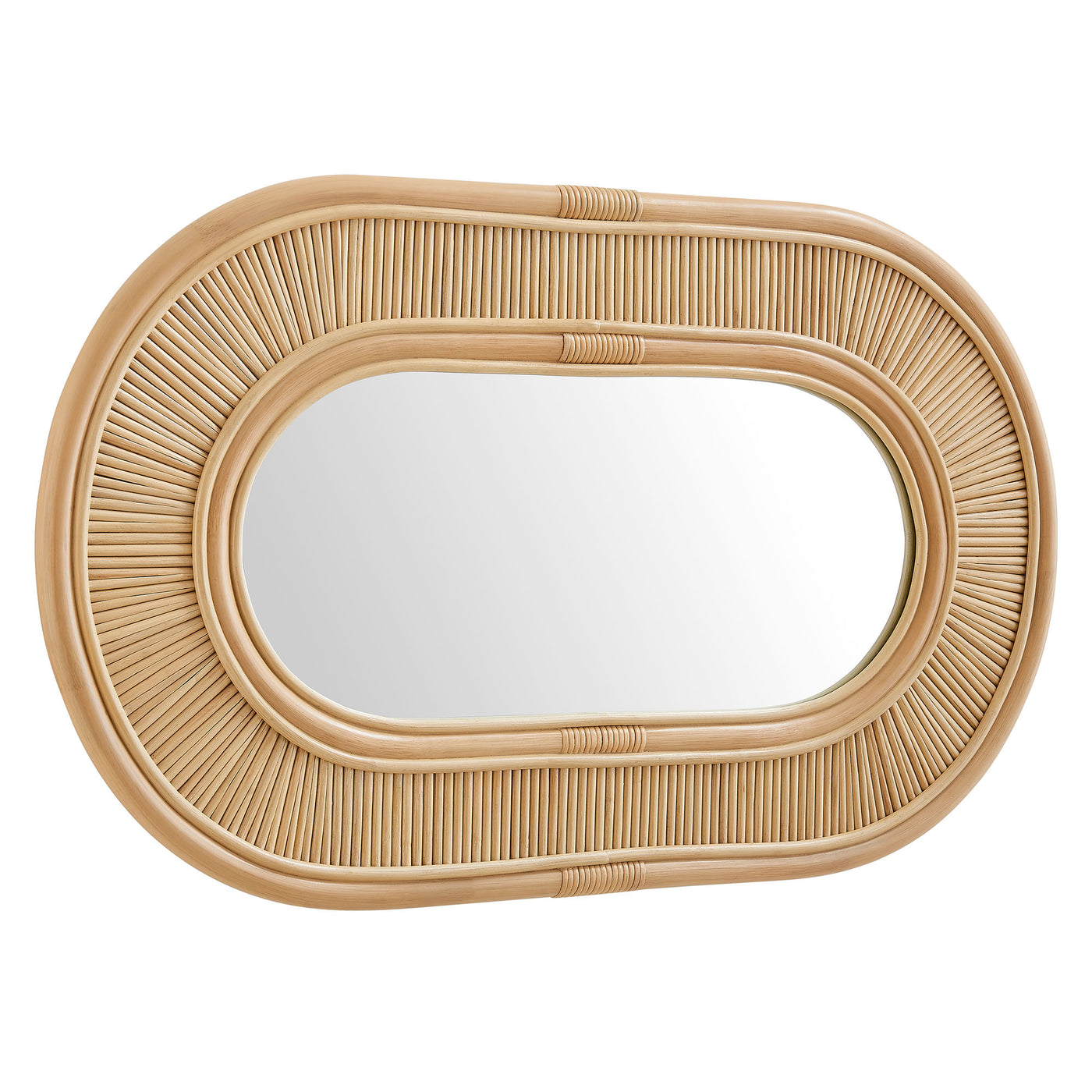 Modway Sovana Oval Rattan Wall Mirror - Thumbnail 3