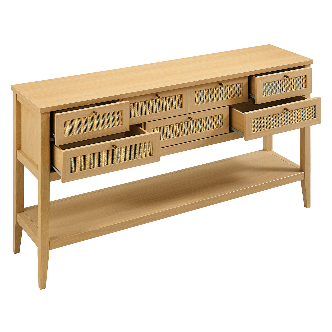 Soma 62 Inch Rattan Console Table