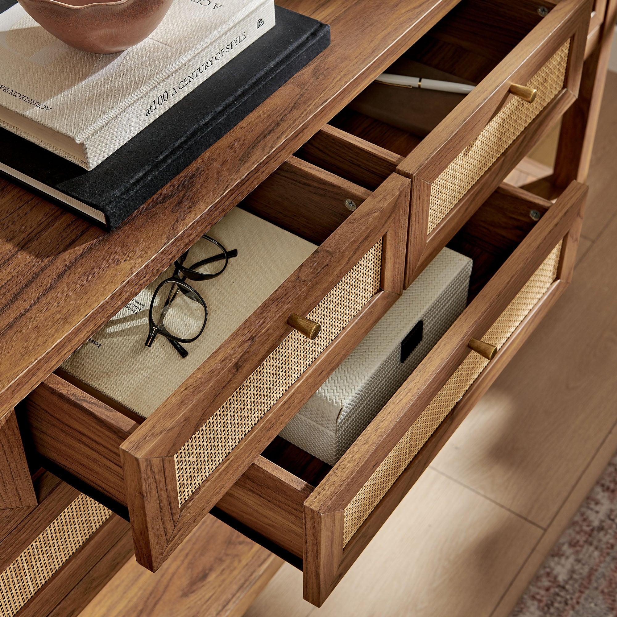 Soma 62 Inch Rattan Console Table by Modway — Lexmod