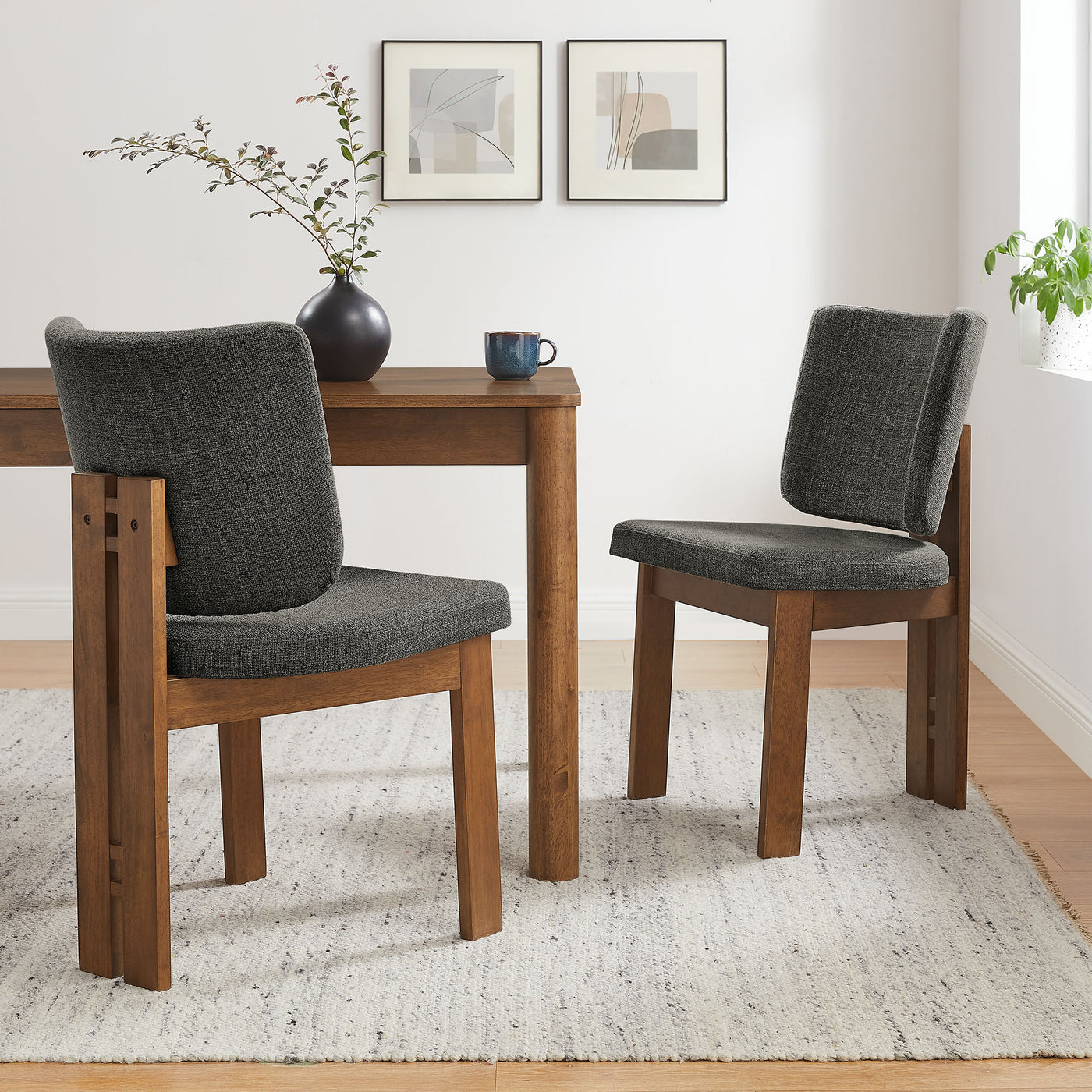 Modway Alba Armless Upholstered Dining Chairs - Thumbnail 3