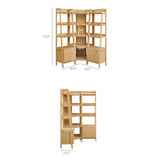 Bixby 3-piece Corner Bookshelf Set with Narrow Bookshelves by Modway