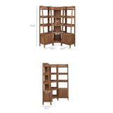 Bixby 3-piece Corner Bookshelf Set with Narrow Bookshelves by Modway