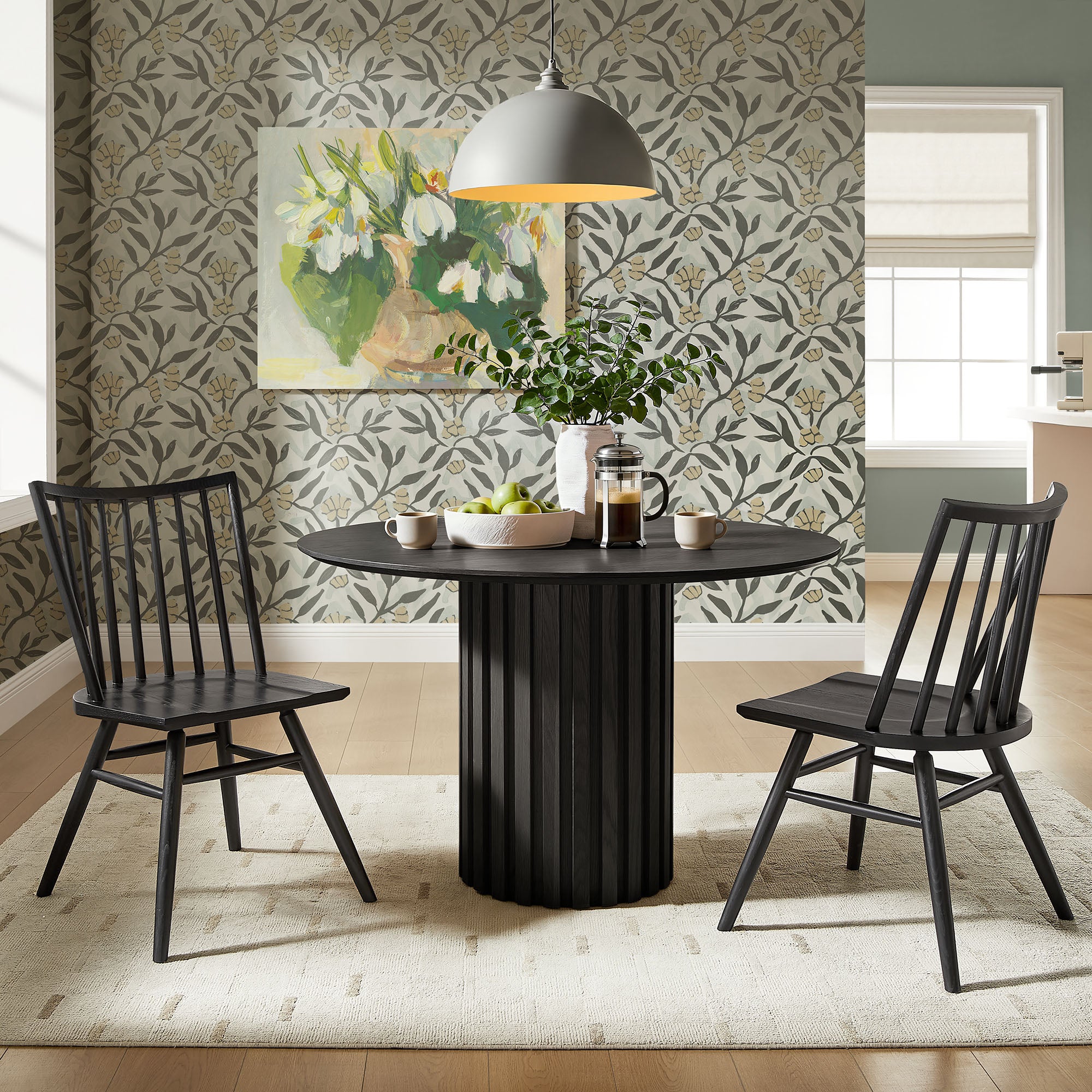 Alvar Spindle Back Dining Side Chairs Set of 2 by Modway — Lexmod