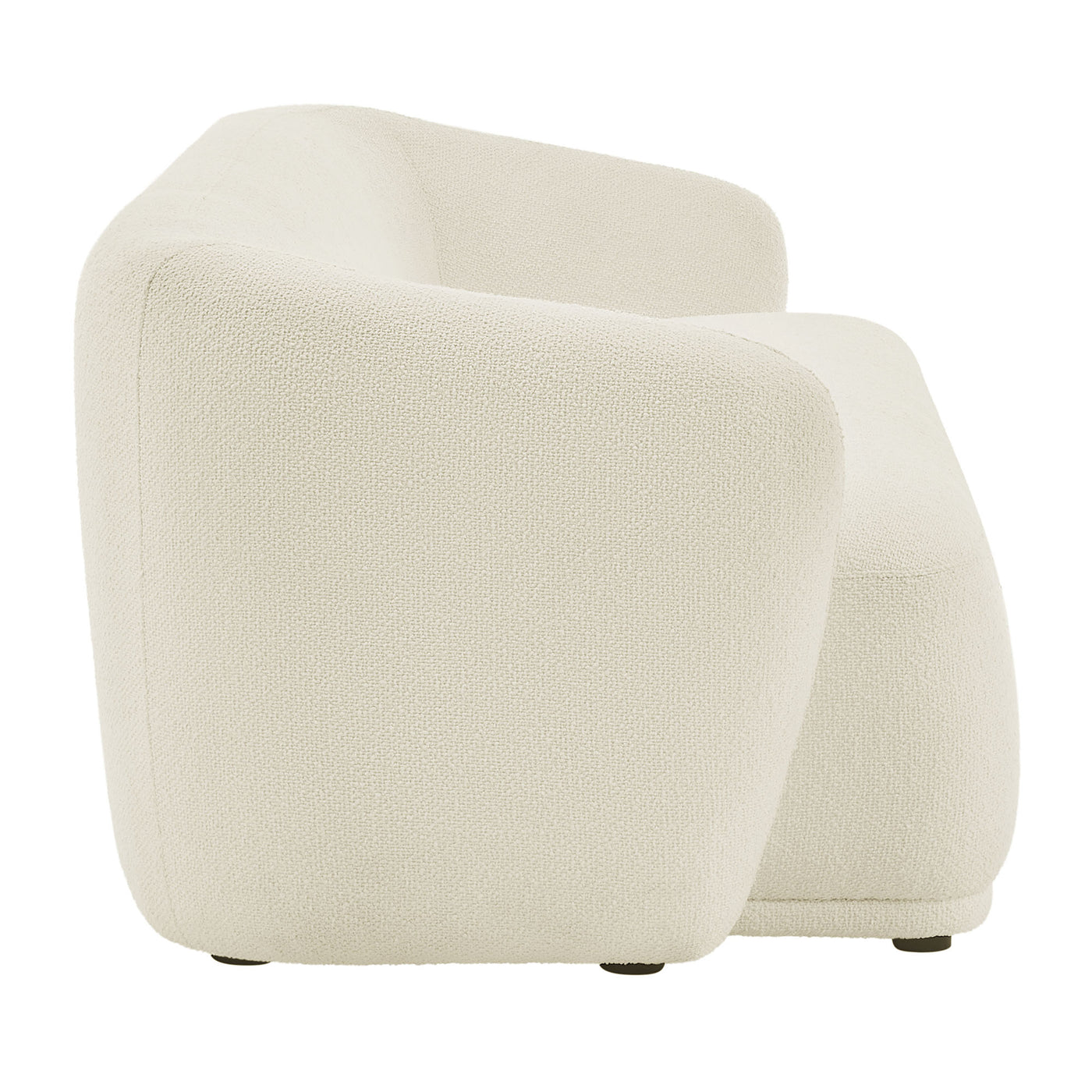 Monica 88 Inch Boucle Fabric Sofa - Thumbnail 5