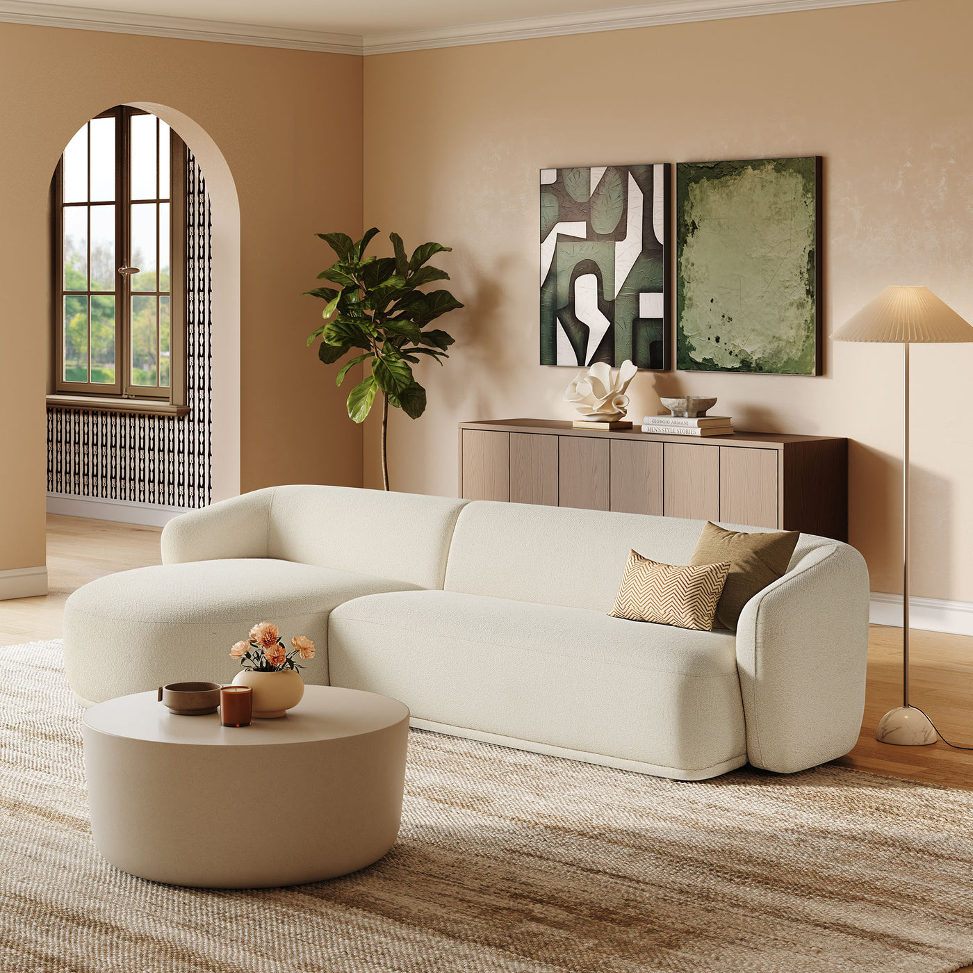 Modway Monica Modular Sofa with Chaise