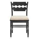 Black Oatmeal Stripe