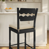 Black Oatmeal Stripe