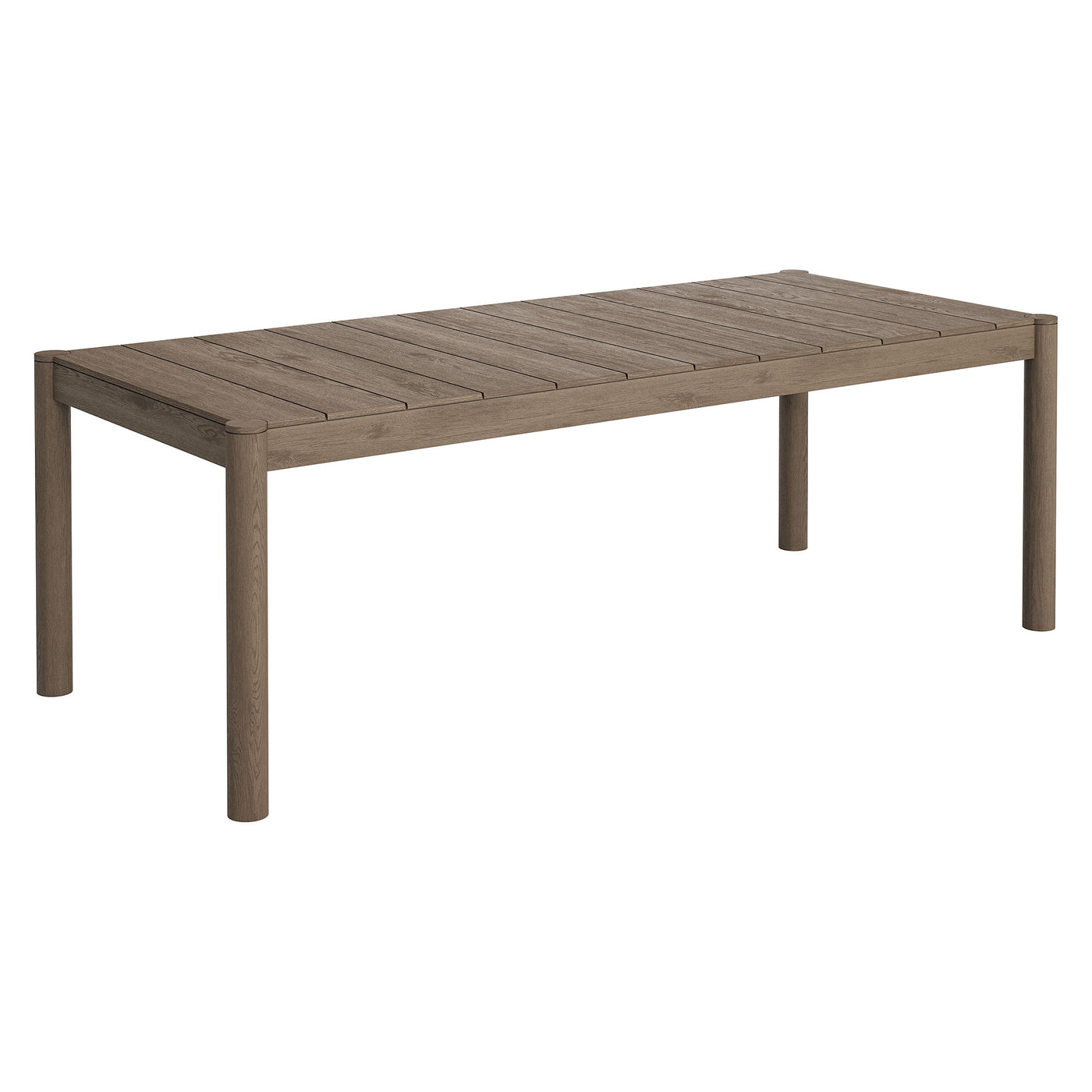 Eleni 89-Inch Outdoor Patio Teak Wood Dining Table - Thumbnail 4
