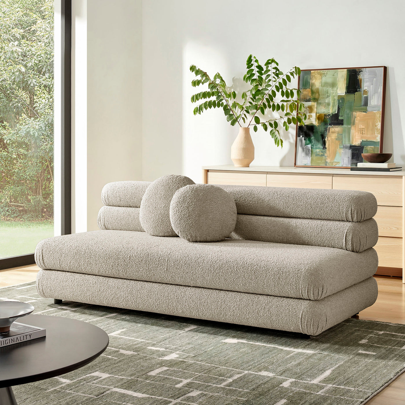 Jubilee Upholstered Modular Armless Loveseat by Modway — Lexmod