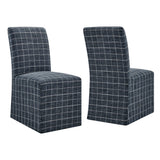 Denim Windowpane Check