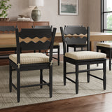 Black Oatmeal Stripe