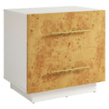 Abel 2-Drawer Burl Wood Nightstand by Modway