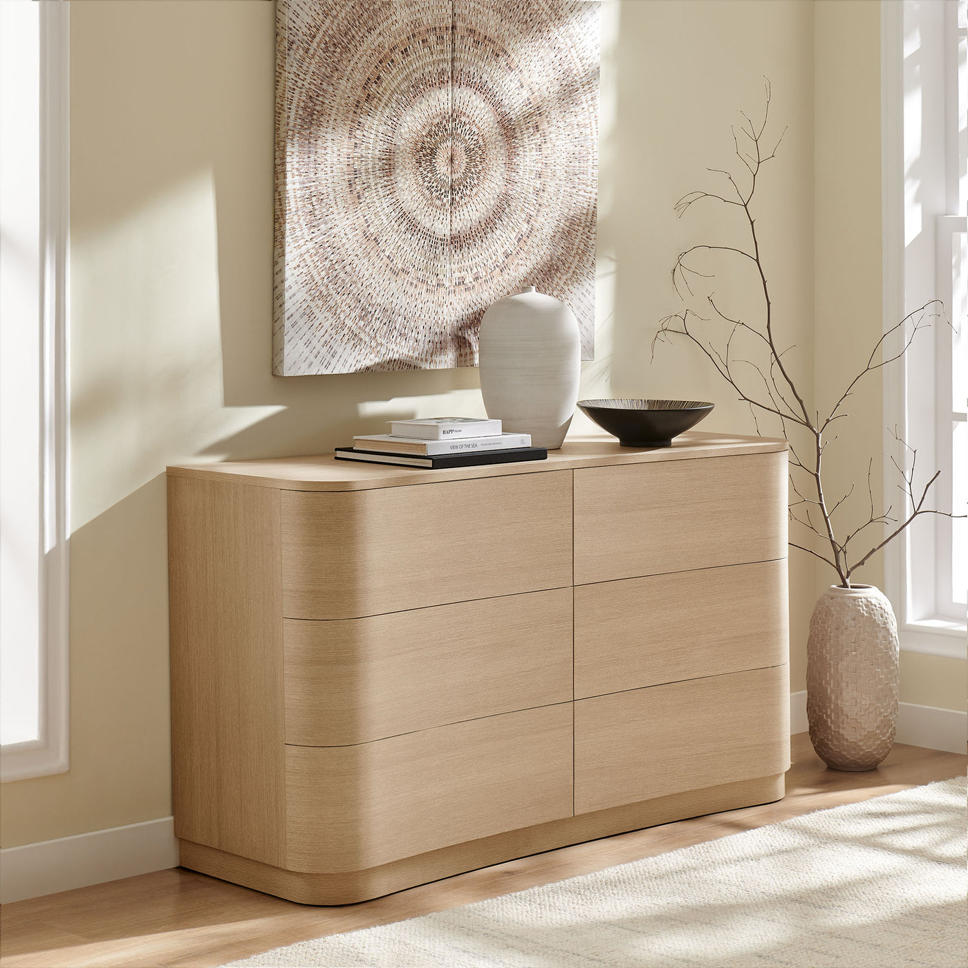 affordable modern dresser Mid-Century Modern Dresser - Solid Wood