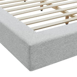 Light Gray Fabric / Queen