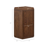 Kade Faceted Wood Side Table by Modway