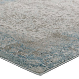 Teal Brown and Beige / 5x8